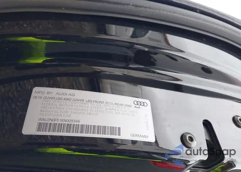 2019 Audi A5 45 Premium from USA, damaged, VIN WAU2NGF51KN009346